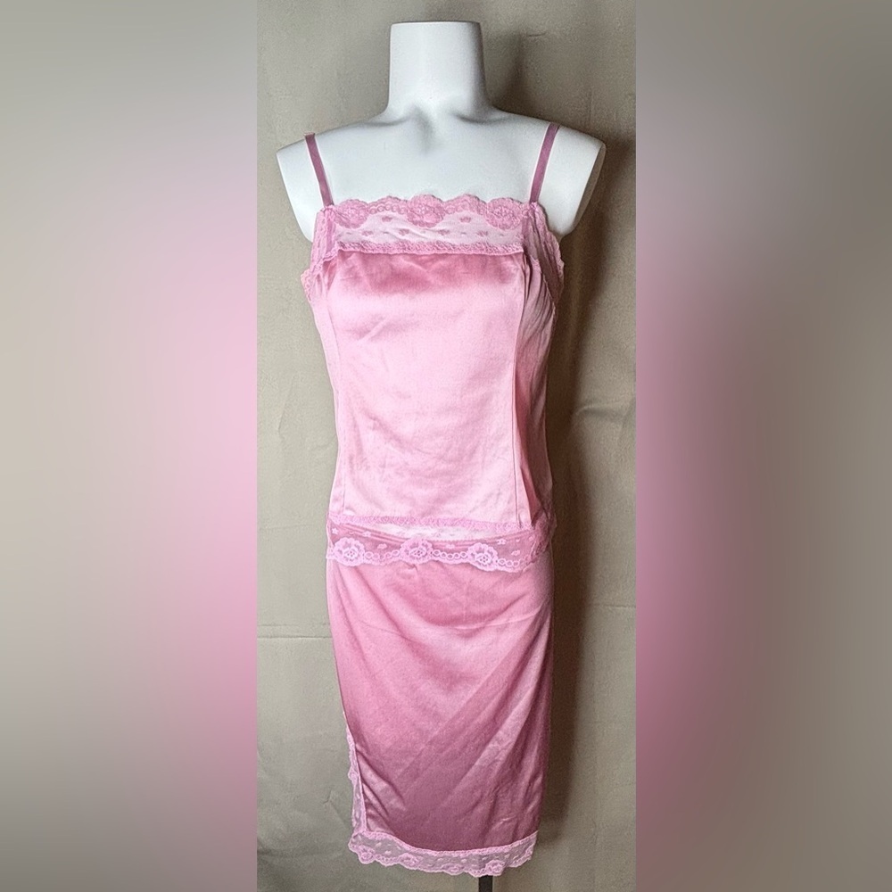 Warner's Whimsies Vintage Pink Camisole Top Lingerie Bralette Satin 34